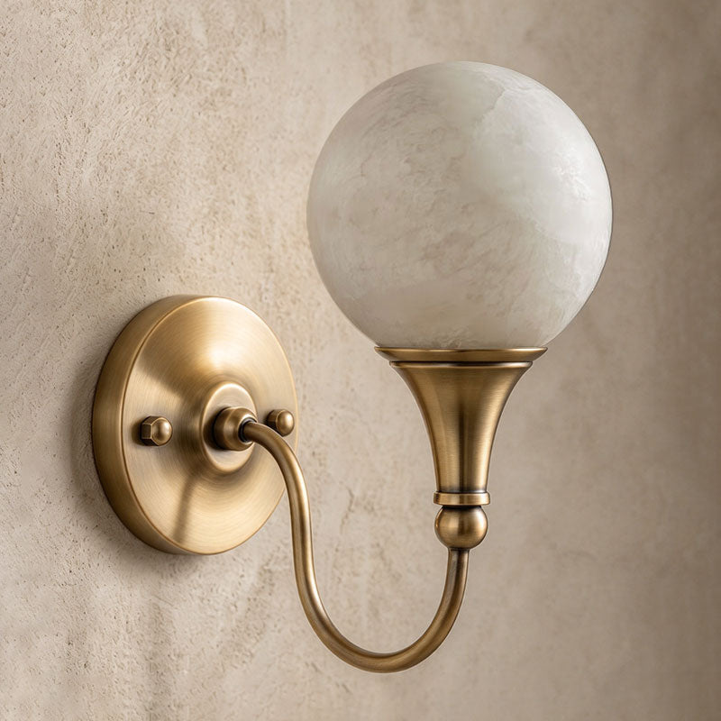 Bragan Alabaster Wall Sconce