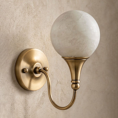Bragan Alabaster Wall Sconce