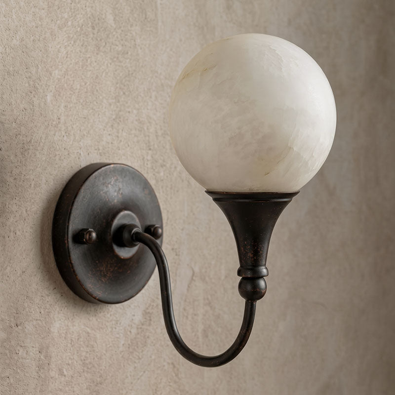 Bragan Alabaster Wall Sconce