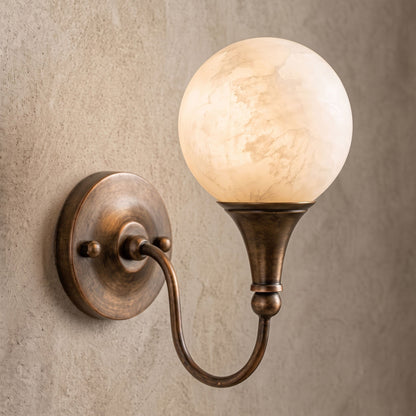 Bragan Alabaster Wall Sconce