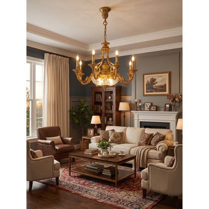 Bridgewater Brass Chandelier