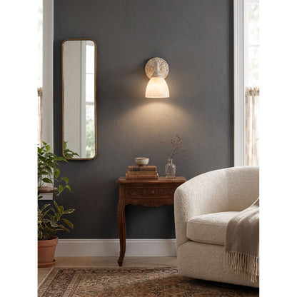 Brooks Vanity Alabaster Wall Sconce