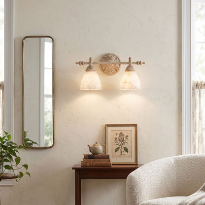 Brooks Vanity Alabaster Wall Sconce