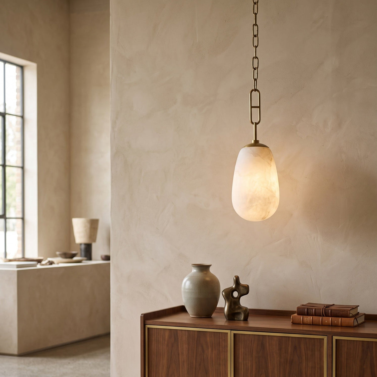 Bruckner Alabaster Pendant Lamp
