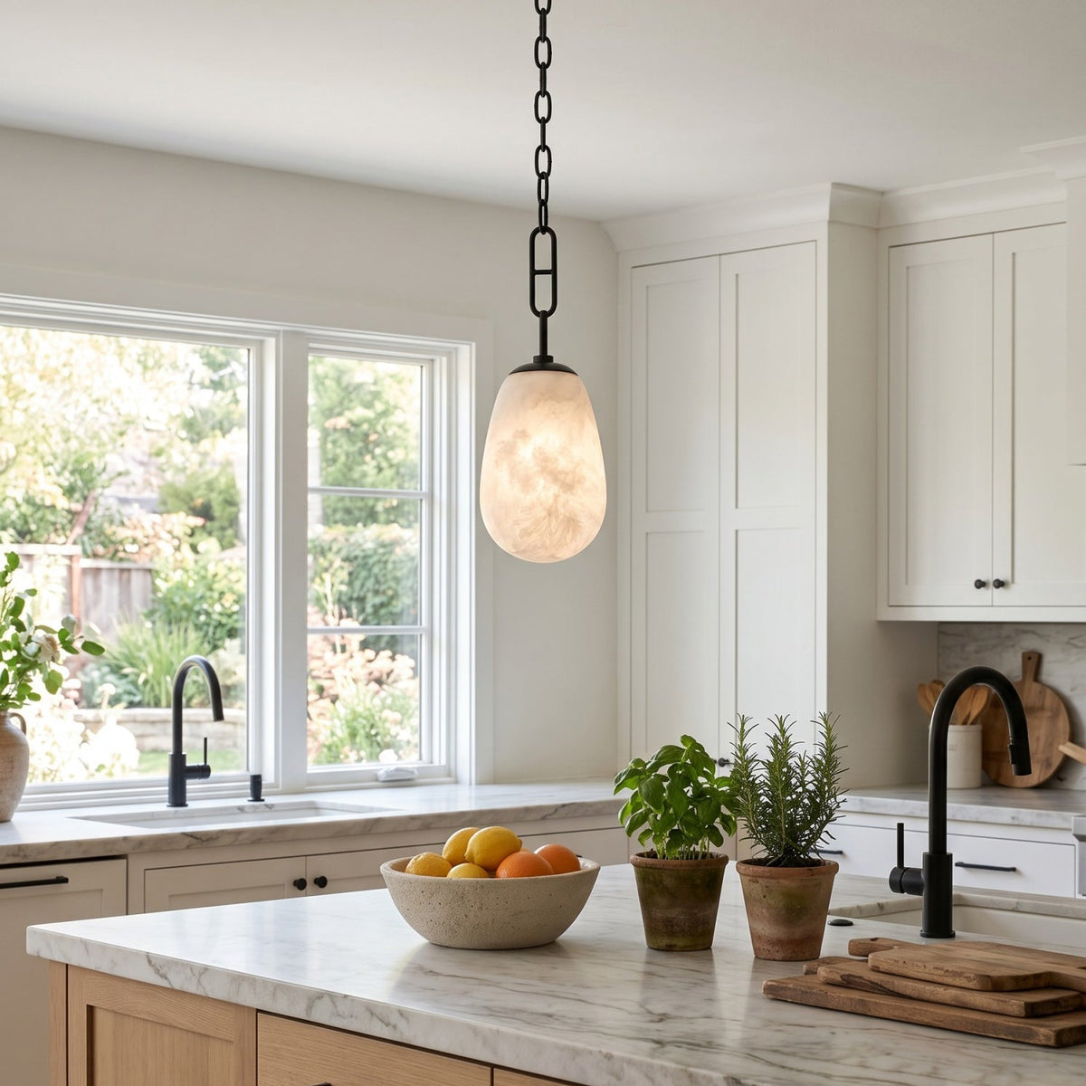 Bruckner Alabaster Pendant Lamp