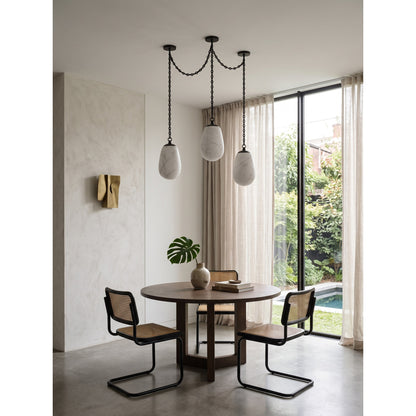 Bruckner Chain Alabaster Chandelier