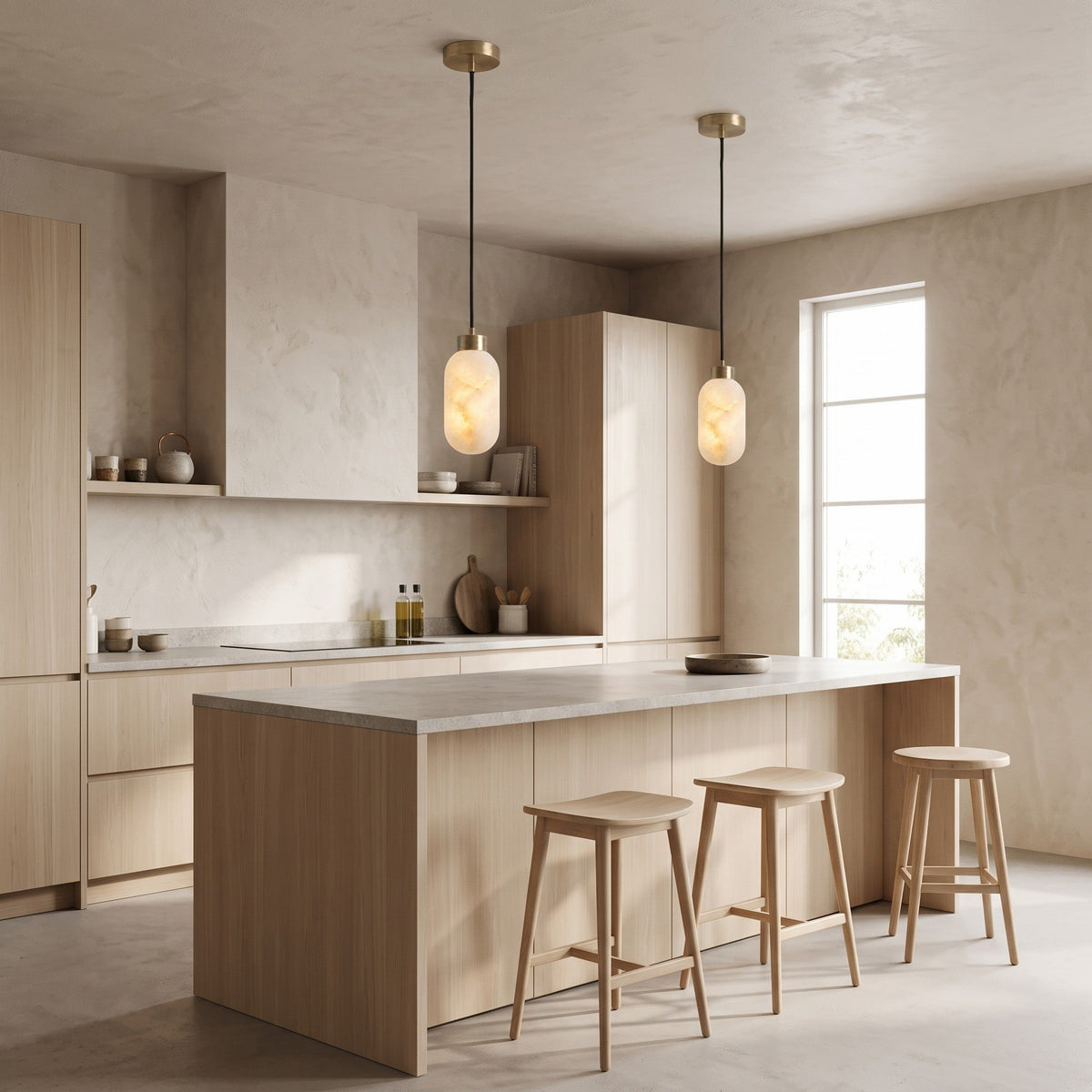 Caldris Alabaster Pendant Lamp