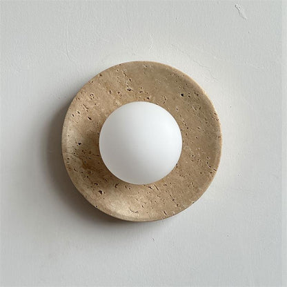 Calvora Travertine Wall Sconce