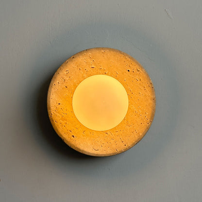 Calvora Travertine Wall Sconce