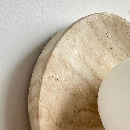 Calvora Travertine Wall Sconce