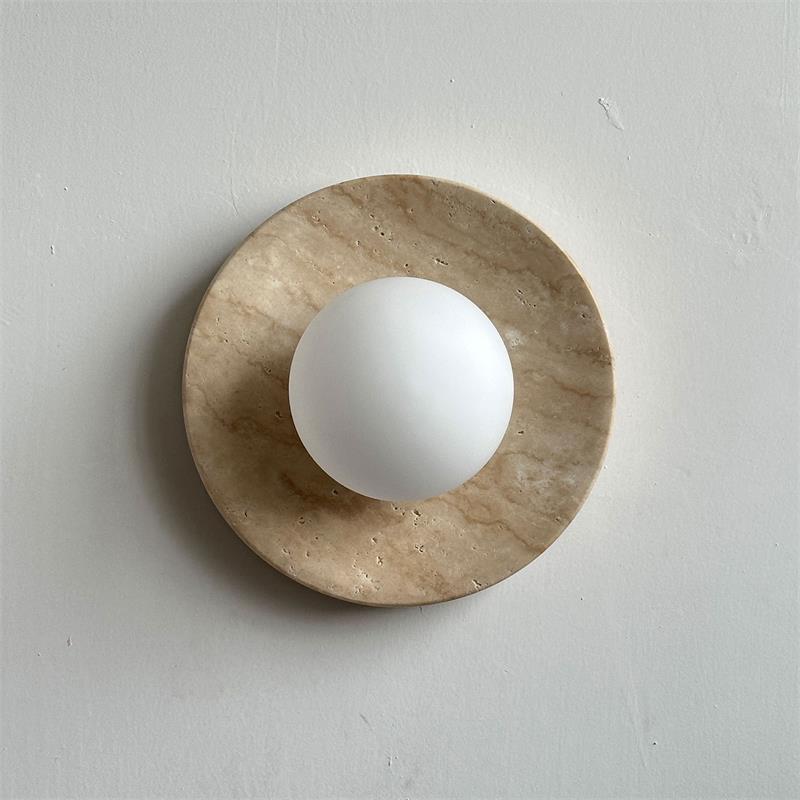 Calvora Travertine Wall Sconce