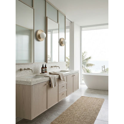 Calvora Travertine Wall Sconce