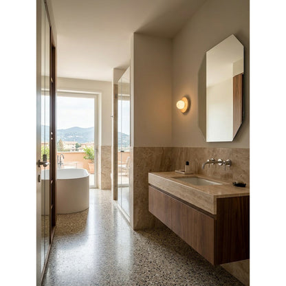 Calvora Travertine Wall Sconce