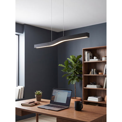 Camur Brass Linear Chandelier