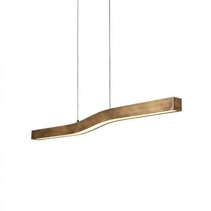 Camur Brass Linear Chandelier