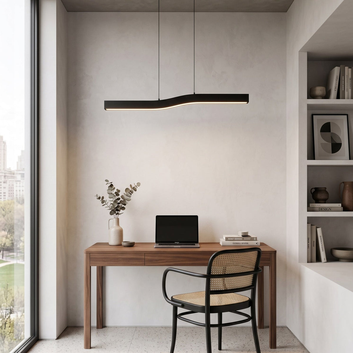 Camur Brass Linear Chandelier