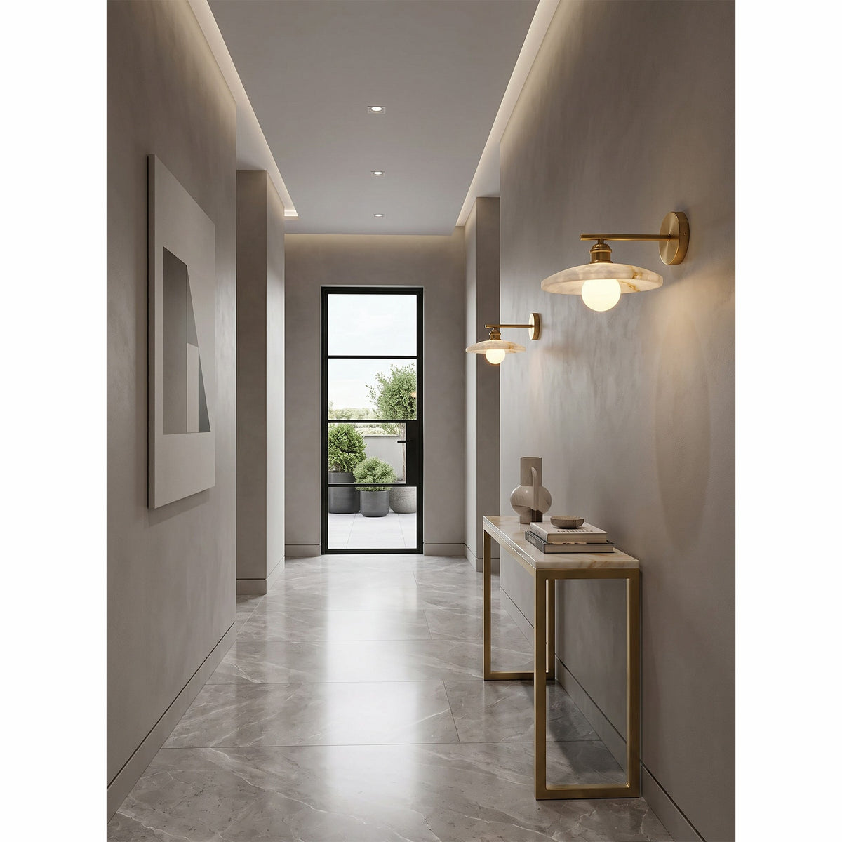 Cantina Alabaster Wall Sconce