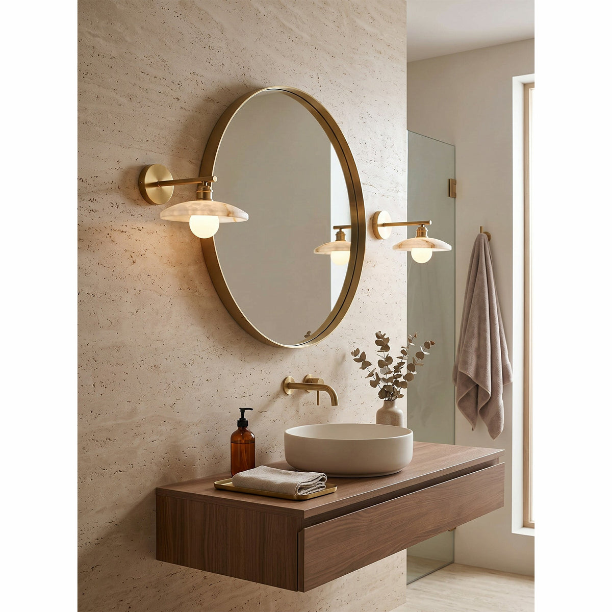 Cantina Alabaster Wall Sconce