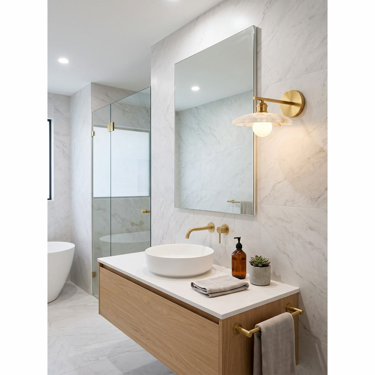 Cantina Alabaster Wall Sconce