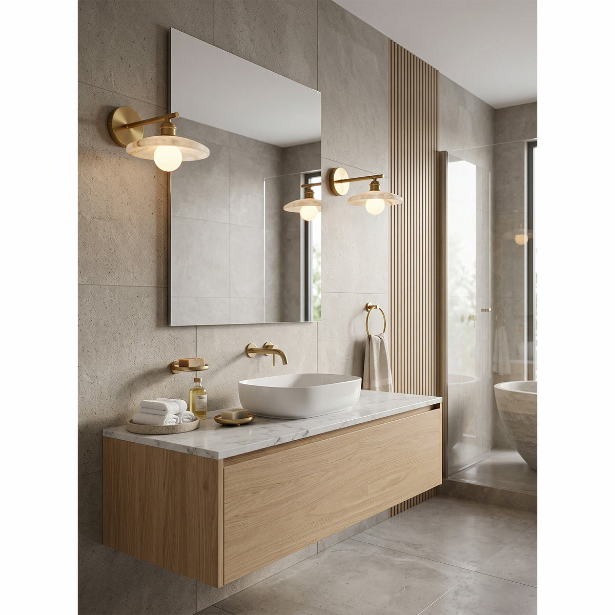 Cantina Alabaster Wall Sconce