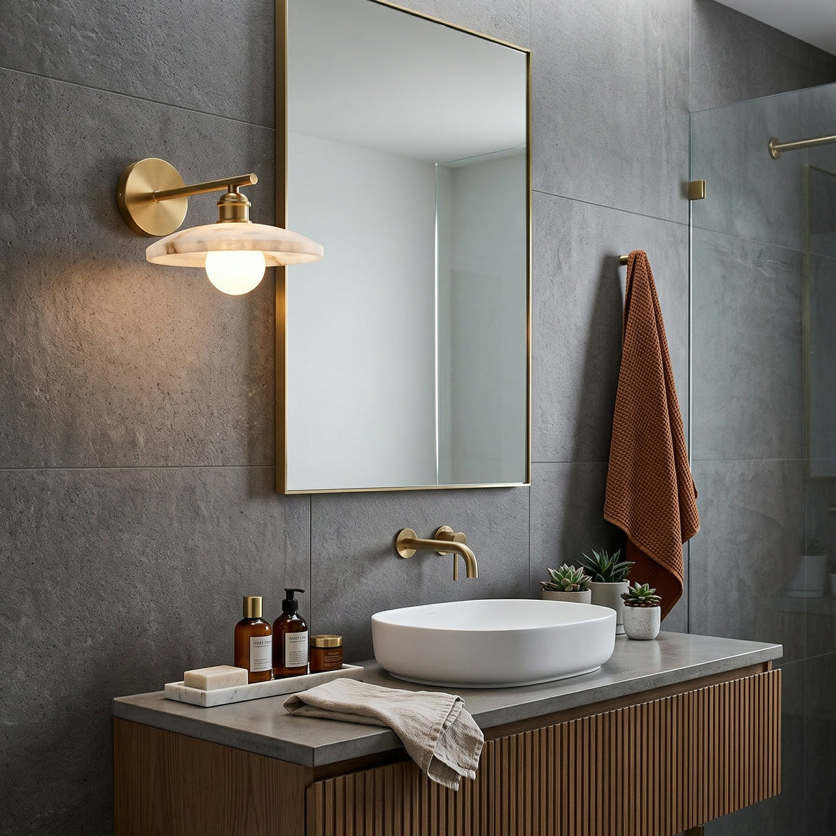 Cantina Alabaster Wall Sconce