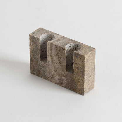 Canyon Marble Double Candle Holder