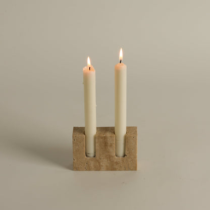 Canyon Marble Double Candle Holder