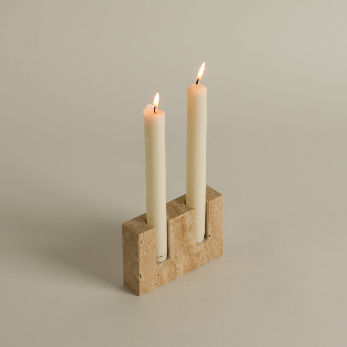 Canyon Marble Double Candle Holder