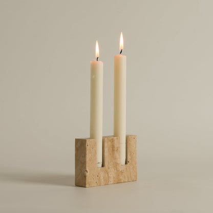 Canyon Marble Double Candle Holder