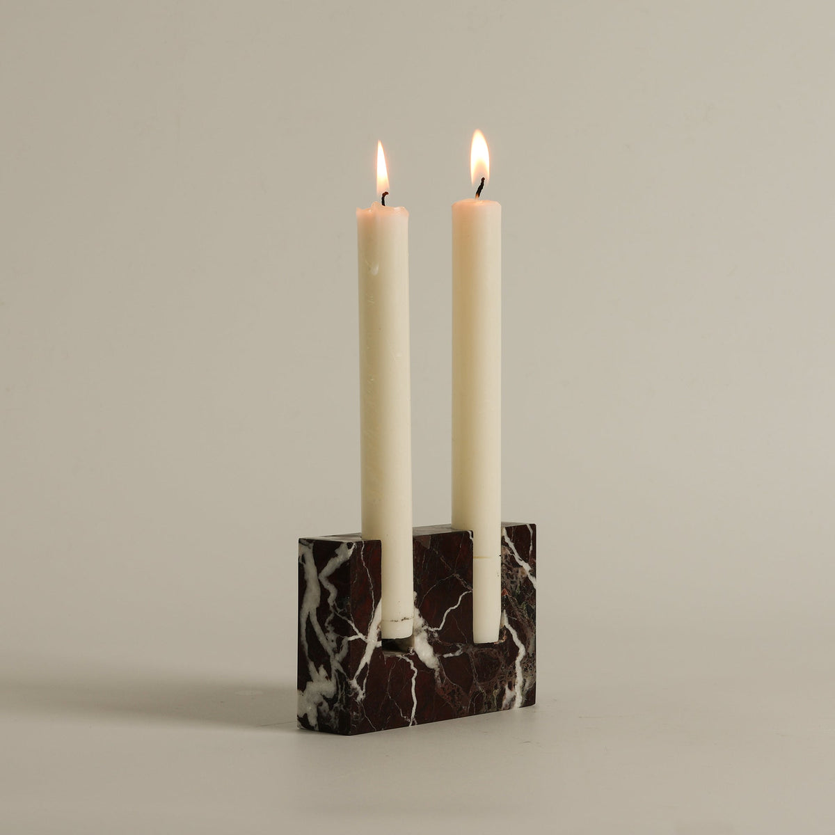 Canyon Marble Double Candle Holder
