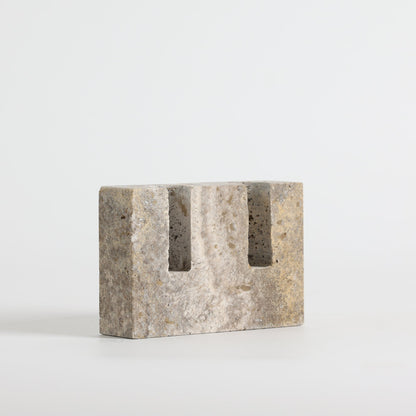 Canyon Marble Double Candle Holder