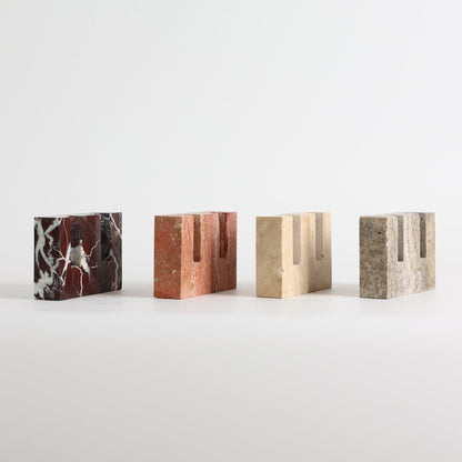 Canyon Marble Double Candle Holder