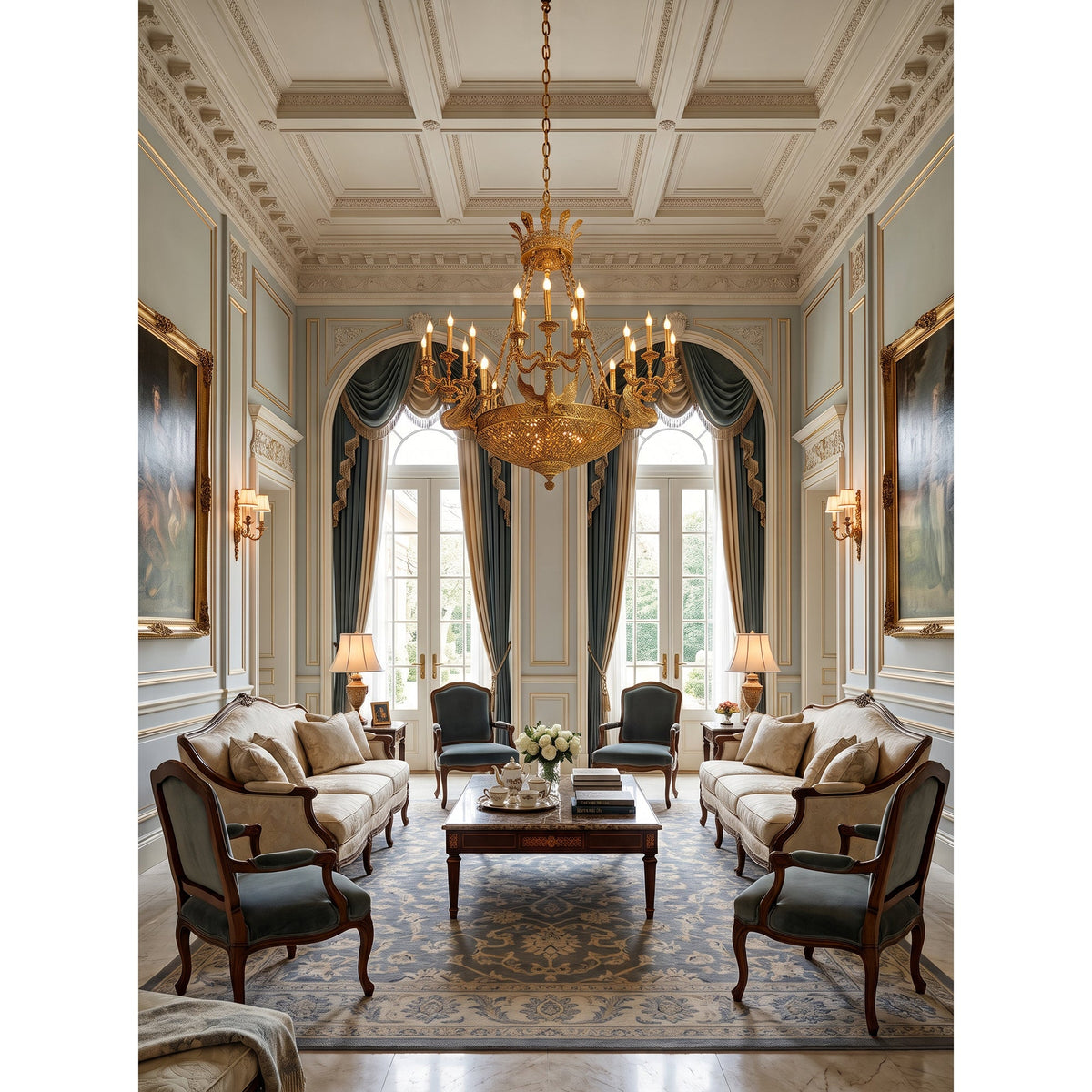 Céline Brass Chandelier