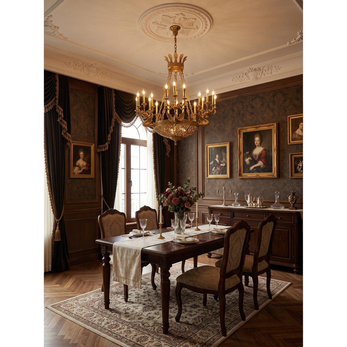 Céline Brass Chandelier