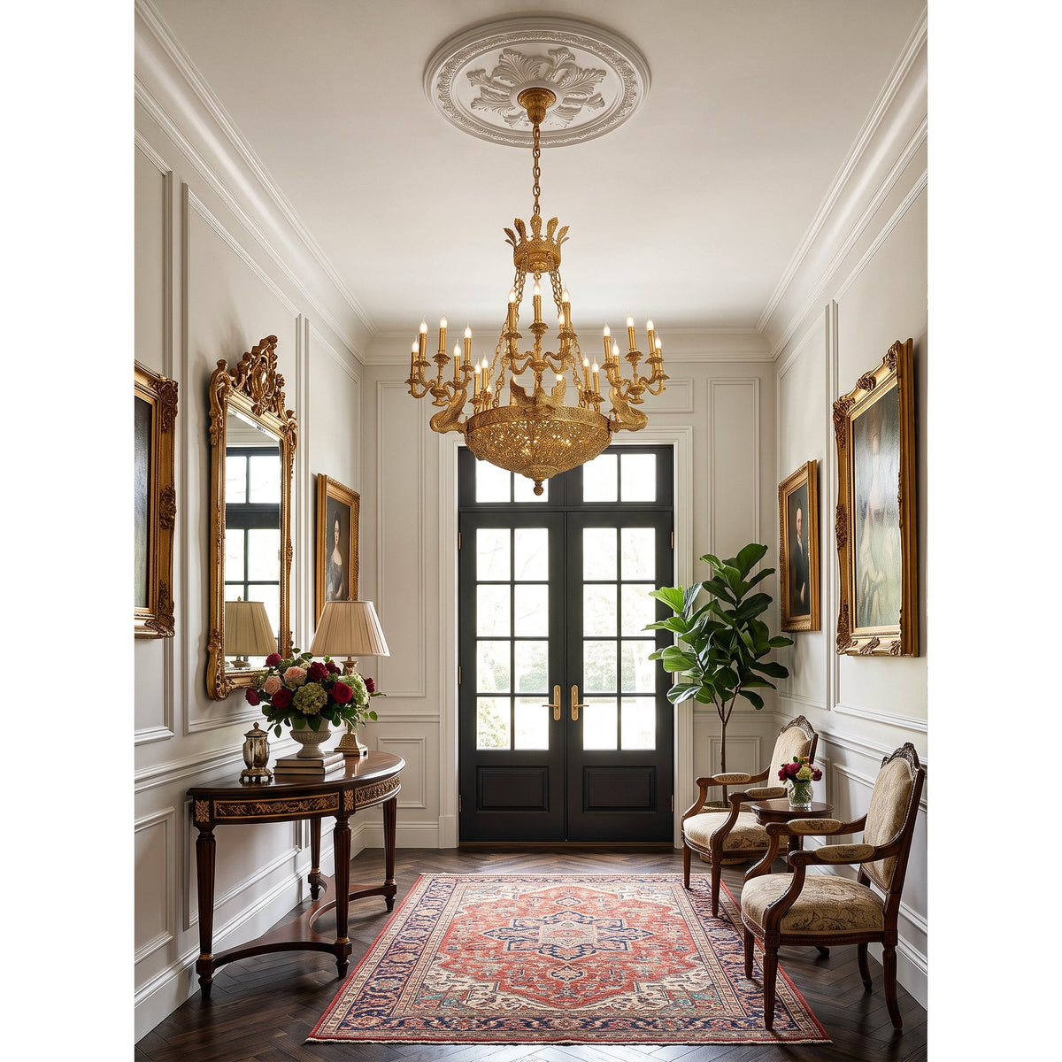 Céline Brass Chandelier