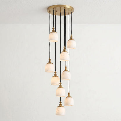Chart Alabaster Cluster Chandelier