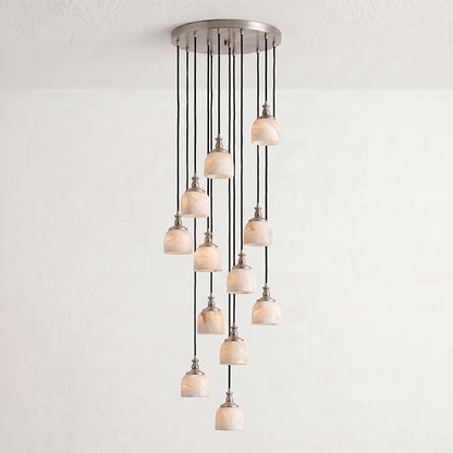 Chart Alabaster Cluster Chandelier