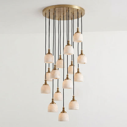 Chart Alabaster Cluster Chandelier