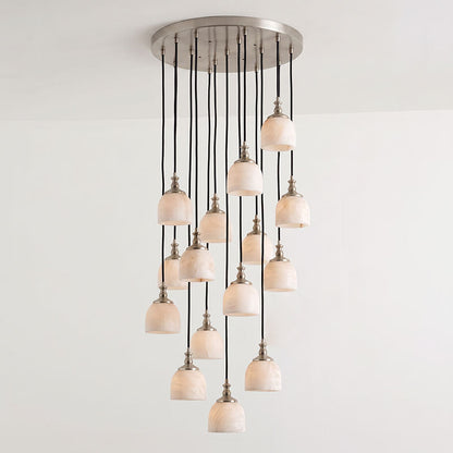 Chart Alabaster Cluster Chandelier