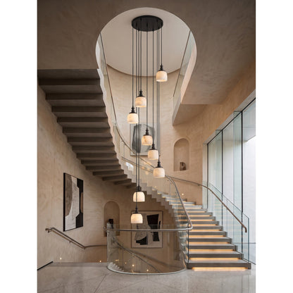 Chart Alabaster Cluster Chandelier