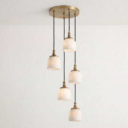 Chart Alabaster Cluster Chandelier