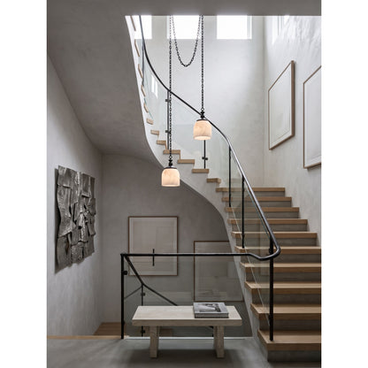 Chart Chain Alabaster Chandelier