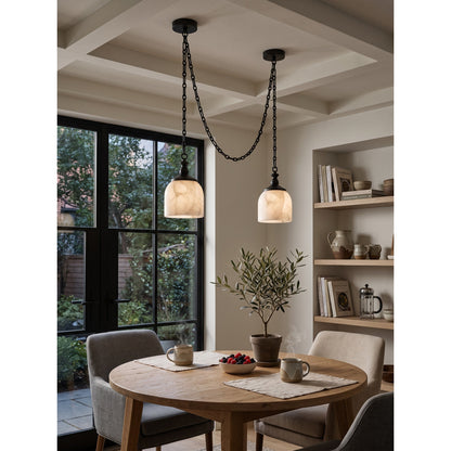 Chart Chain Alabaster Chandelier