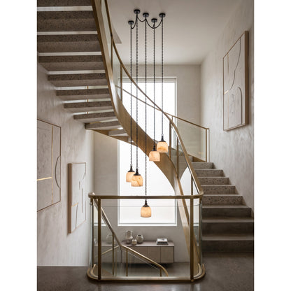 Chart Chain Alabaster Chandelier