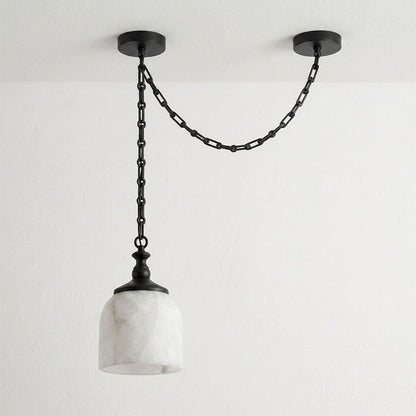 Chart Chain Alabaster Chandelier