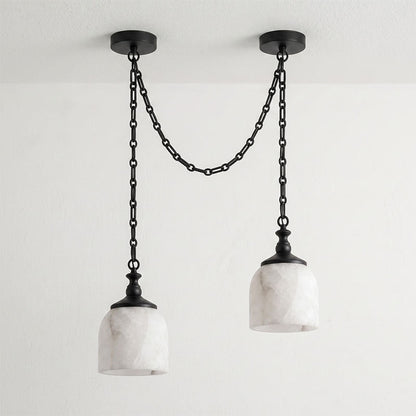 Chart Chain Alabaster Chandelier