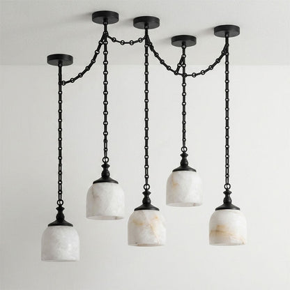 Chart Chain Alabaster Chandelier