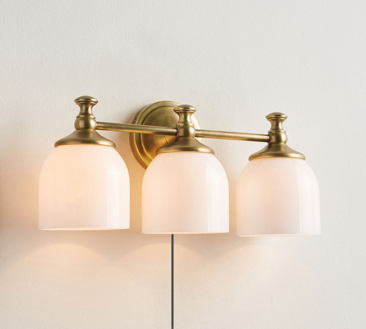 Chart Glass Plug-in Wall Sconce