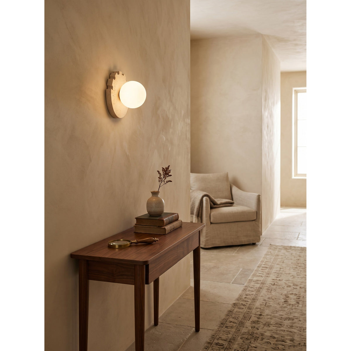 Checkered Disc Wall Sconce