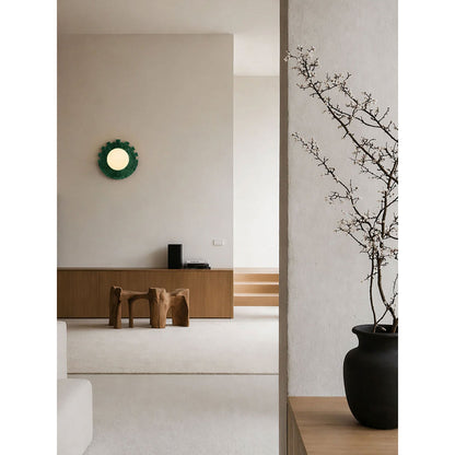 Checkered Disc Wall Sconce
